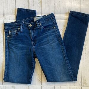 Adriano Goldschmed AG-ED The Prima Cigarette Leg dark wash denim size 27R